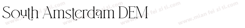 South Amsterdam DEM字体转换
